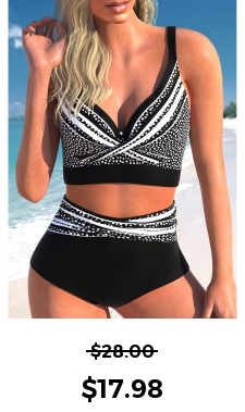 ROTITA Criss Cross Black Polka Dot Bikini Top