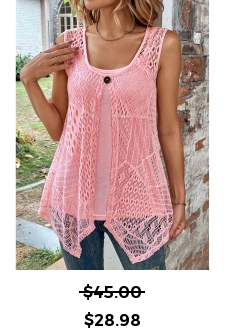 ROTITA Two Piece Pink Round Neck Tank Top